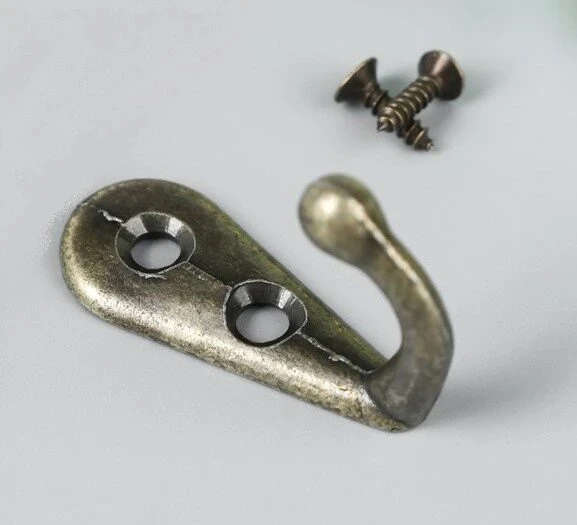 Фото для Крючок металл "Простой" бронза 3*1,8 см