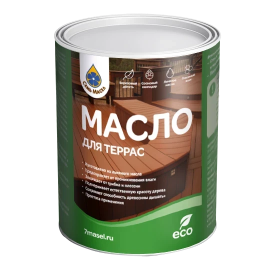Фото для Масло для террас 0,45л//Семь масел