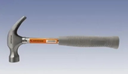 Фото для Молоток-гвоздодер с металлической обрезиненной ручкой 0,45 кг//Кратон