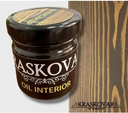 Фото для Масло для интерьера Kraskovar Deco Oil Interior Палисандр 40 мл