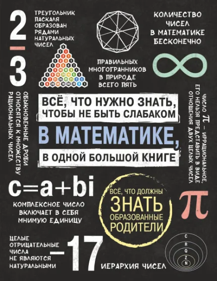 Фото для Все что нужно знать, чтобы не быть слабаком в математике в одной большой книге