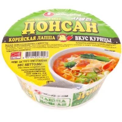Фото для Лапша Донсан 86гр куриная острая Корея*12