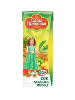 Фото для Сок Сады Придонья 200мл мультифрукт*27