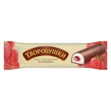 Фото для Сырок глазированный Творобушки 40гр клубника 20%*18 Беларусь