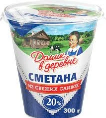Фото для Сметана Домик в Деревне 300гр 20%*8 БЗМЖ