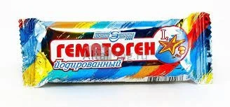 Фото для Батончик Гематоген 40гр Йодированный*25