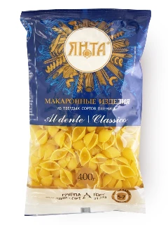 Макаронные изделия Янта 400гр Ракушки