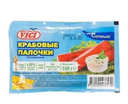 Фото для Крабовые палочки Виси 100гр*30