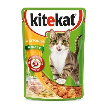 Фото для Корм д/кошек КитеКат 85г желе Курица*28 ТОП