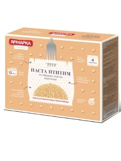 Фото для Крупа Ярмарка 250г Паста Птитим отборная жемчужная ВП*12