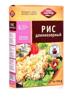 Фото для Крупа АгроМастер 400г рис длиннозерный ВП*6/5