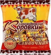 Фото для Конфеты Александровская коровка 250гр Сливочная*21