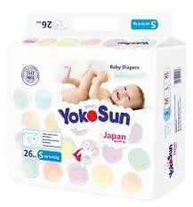Фото для Подгузники Еко Сан S 0-6кг 26шт Япония*8