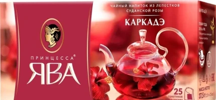 Фото для Чай Принцесса Ява 25пак каркаде с цветками суданской розы б/ярлыка*18