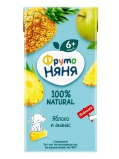 Фото для Сок ФрутоНяня 500мл Яблоко/Ананас*12