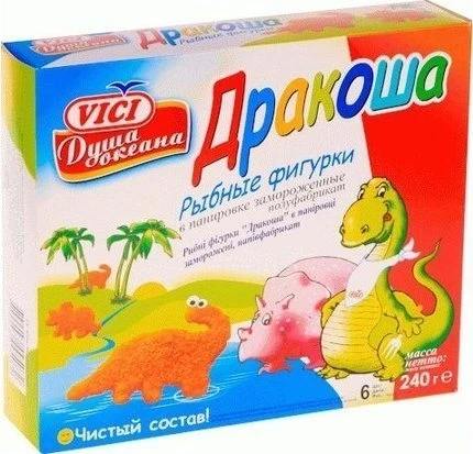 Фото для Фигурки рыбные Виси 240гр дракоша в панировке*10