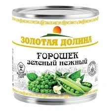 Фото для Горошек зеленый Золотая долина 425гр нежный ж/б *12
