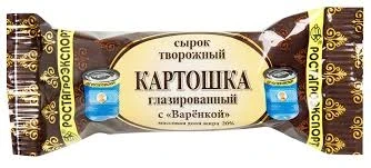 Фото для Сырок глазированный Ростагроэкспорт 45гр картошка с вареной сгущенкой*30