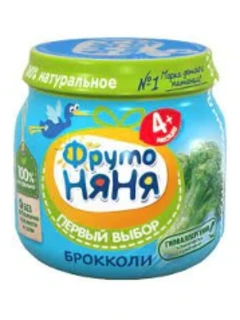 Фото для Пюре ФрутоНяня 80гр капуста брокколи*12