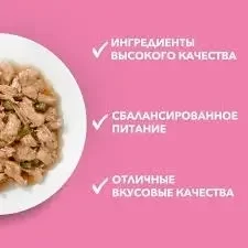 Purina ONE корм д/ котят от 1 до 12 мес, в м/п с курицей и морковью,75 гр