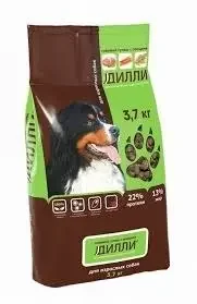 Фото для Сухой корм для собак ДИЛЛИ Говяжий гуляш с овощами , 3.7 кг