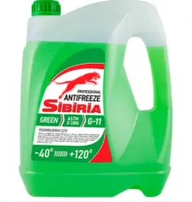Жидкость охлаждающая "Антифриз  Sibiria -40" , зеленый, 1кг, G-11