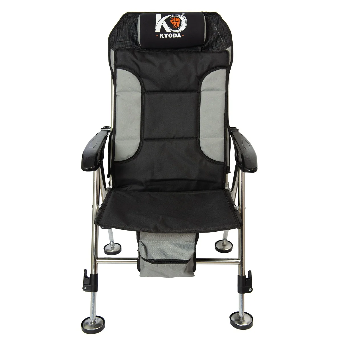 Кресло карповое"Kyoda" 70х50х42/90-100, цвет серый