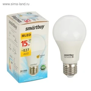Фото для Лампа LED-А60 15Вт 3000 Е27 Smartbuy