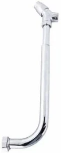 Фото для Кран смывной КРС-20-5 хром (кнопка) с хромированной трубой для чаш Генуя