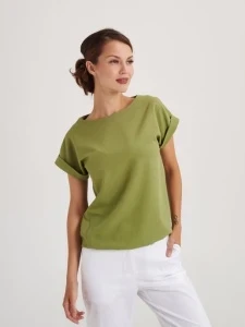 Фото для Блуза женская Бл-1019 либерти люкс кор.рук р.46 170-176(ЧЗ)