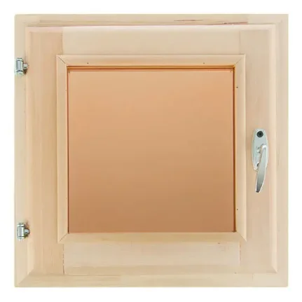 Фото для Окно деревянное, двойное стекло (бронза) - 400 - 400