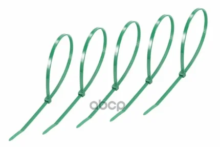 Фото для Хомут-Стяжка 300Х5.0мм Rexant Кабельный Нейлон Зеленые 07-0303-25 REXANT арт. 07-0303-25