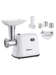 Фото для Мясорубка SAKURA SA-6420STW (1500Вт,овощерезка-3 терки,соковыж.для томатов)