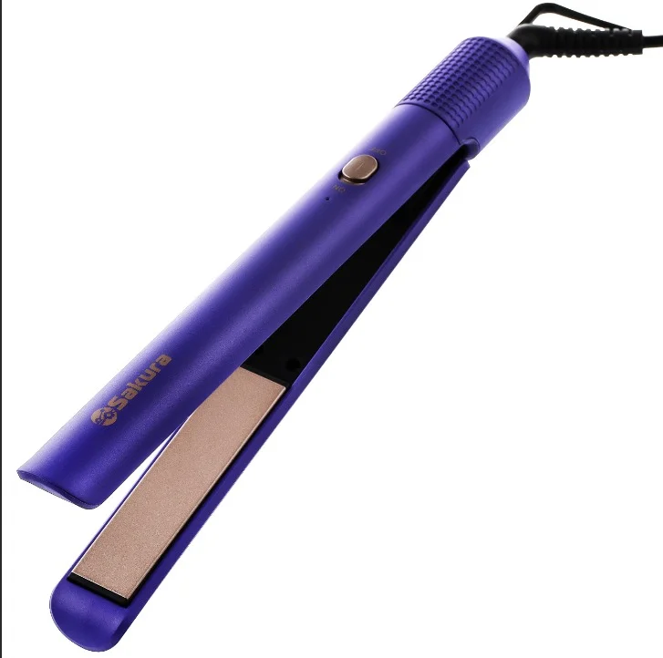Выпрямитель для волос SAKURA SA-4528V Фиол. (40Вт,плавающ.пласт,105*25мм,керам)