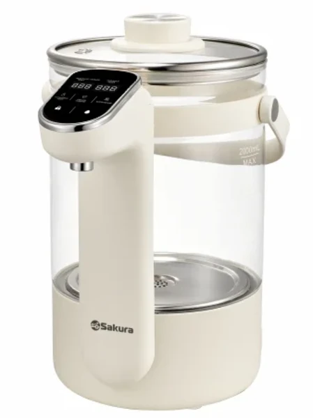 
Термопот SA-1373W Premium Бел/СТЕКЛО (1500Вт,2л,СЕНСОР,13 РЕЖИМОВ)