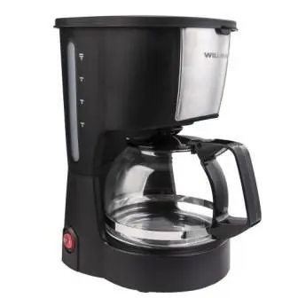 Кофеварка WILLMARK WCM-870D Черный (750Вт,стекло 0,6л,капельная)