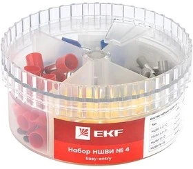 Фото для Наконечники штыревые втулочные изолированные Набор НШвИ №4 (4-16мм2) EKF PROxima