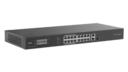 Фото для NSW2020-16T1GT1GC-POE-IN, Неуправляемый PoE-коммутатор Uniview