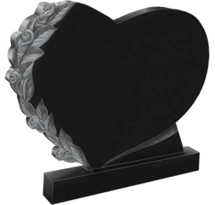 Фото для Памятник горизонтальный черный ГА-3 "Сердце"