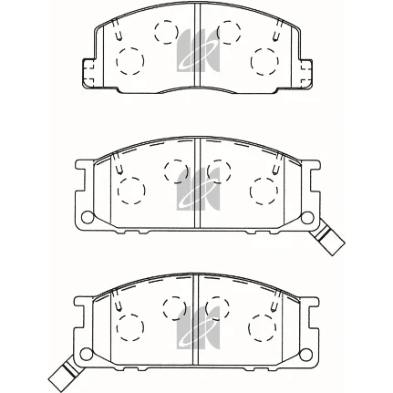Фото для Колодки тормозные дисковые Kashiyama, передние, комплект на ось (4 шт), арт. D2077M