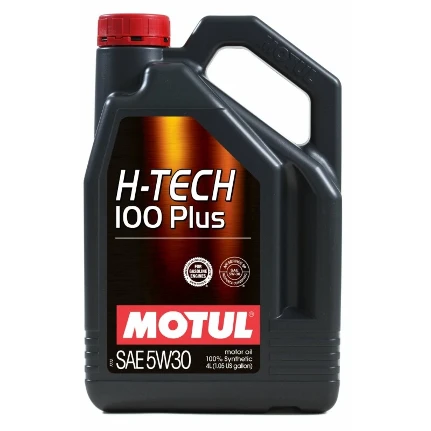 Фото для Масло моторное Motul H-TECH 100 Plus 5w30, синтетическое, API SP RC, ILSAC GF-6A, для бензинового двигателя, 4л, арт. 112142