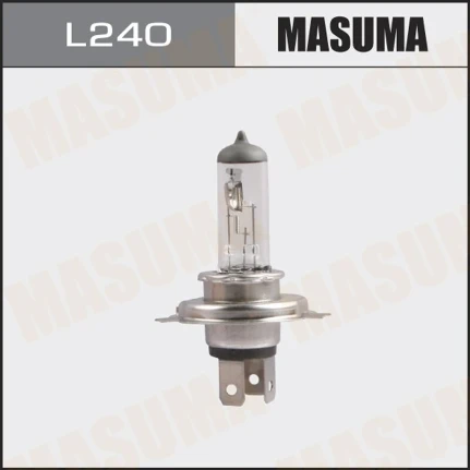 Фото для Лампа галогенная Masuma Clearglow H4 (P43t, T16), 12В, 60/55Вт, 3000К, 1 шт