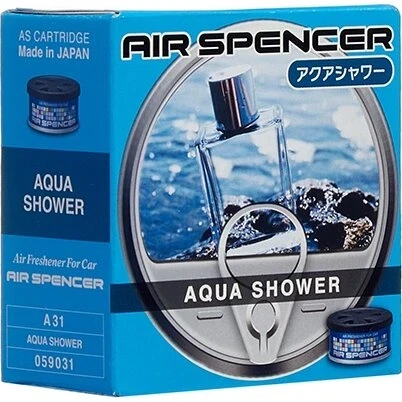 Фото для Ароматизатор на торпедо Eikosha Spirit Refill Aqua Shower (Аква), меловой, баночка 40г, арт. A-31
