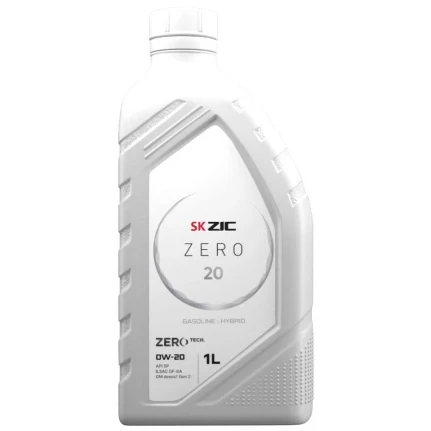 Фото для Масло моторное ZIC ZERO 20 0w20, синтетическое, API SP, ILSAC GF-6A, для бензинового двигателя, 1л, арт. 132035