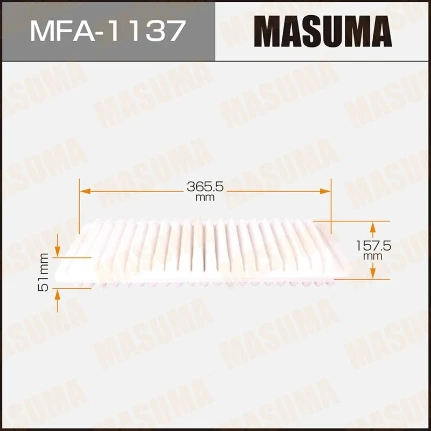 Фото для Фильтр воздушный Masuma A-1014, арт. MFA-1137