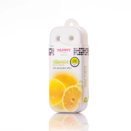 Фото для Ароматизатор под сиденье Yammy Lemon Squash (Лимонная свежесть), гелевый, плоский футляр, арт. P011