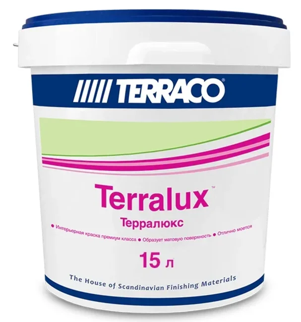 Водоэмульсионная краска для наружных и внутренних работ TERRACO TERRALUX