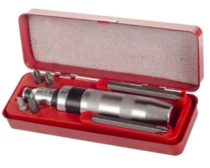 Фото для Отвертка ударно-поворотная 1/2", набор бит 6шт, с металлическая ручкой AV-482408 AV Steel