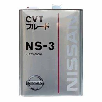 NISSAN CVT FLUID NS-3/жидкость для АКПП вариаторного типа 4л, KLE53-00004