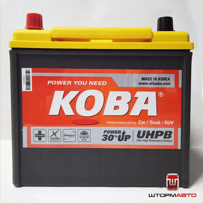 Аккумулятор KOBA UMF95D23R, Корея (75 а/ч)